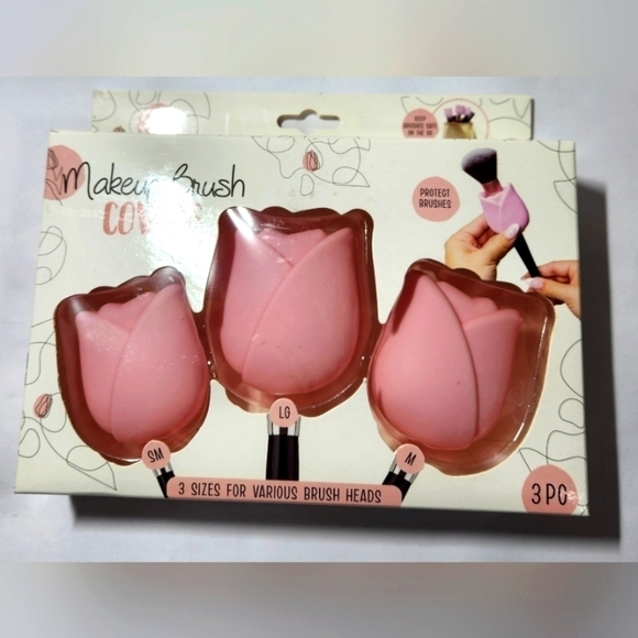 Evriholder Other - New Makeup Brush Protection Covers 3 Sizes Pink Roses